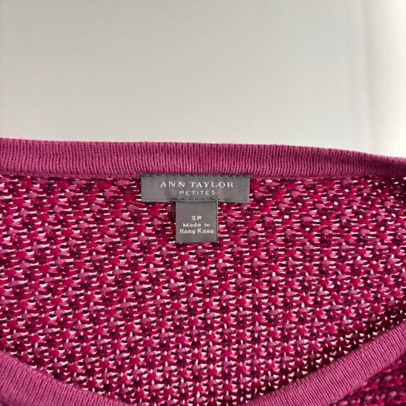 Ann Taylor Petites Pink Sweater Cardigan Size S Cashmere Mohair Rabbit Hair Wool - Picture 3 of 7